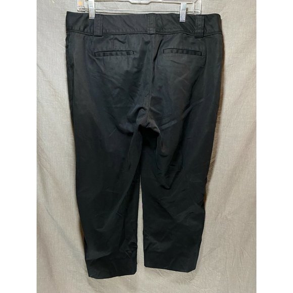 Apt 9 Maxwell Pants Womens 12 Black Chino Casual Pocketed Capris Ladies‎ 34x22. - Picture 6 of 11